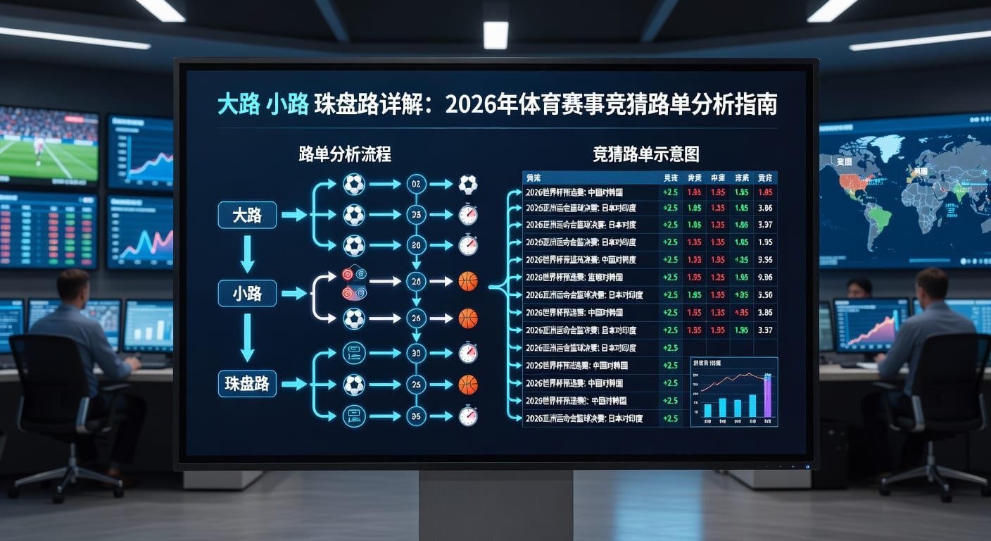 大路小路珠盘路：足球盘口策略解析与技巧分享